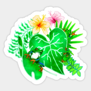 Exotic Amphibian Jungle Sticker